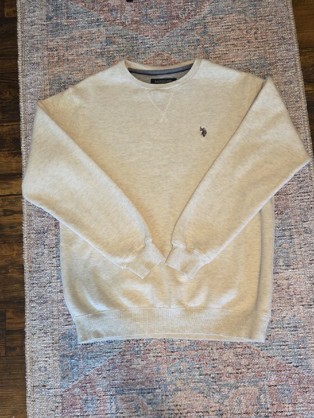 U.S. Polo Assn. Men's Crewneck Sweater - Light Gray